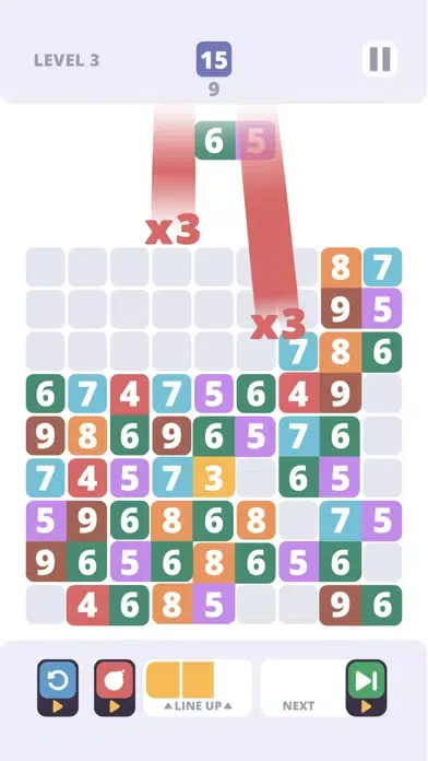 Tangkapan skrin Happy Merger Puzzle Logic Game