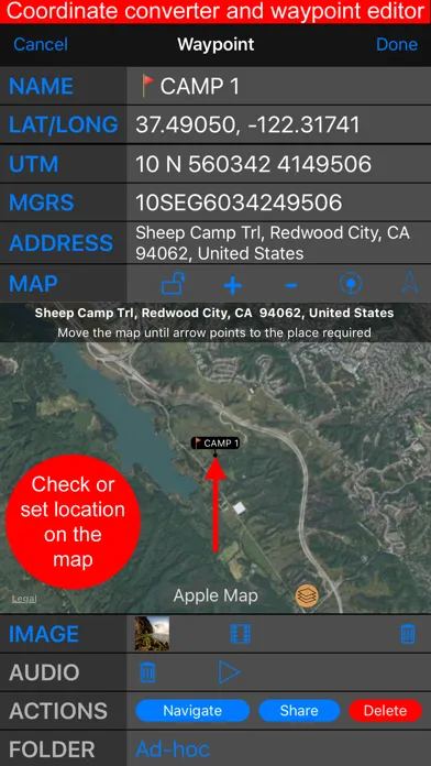 Compass 55. Map & GPS kit. スクリーンショット