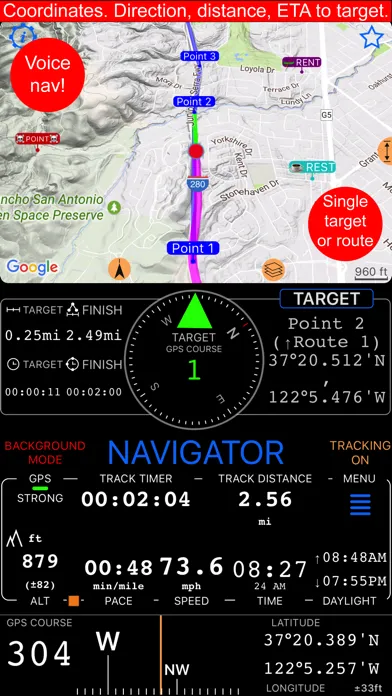 Compass 55. Map & GPS kit. スクリーンショット