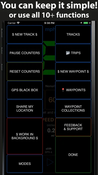 ภาพหน้าจอของ Speedometer 55 GPS Speed & HUD