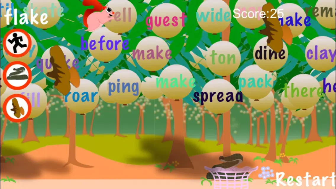 Squirrel Rhyming Words স্ক্রিনশট