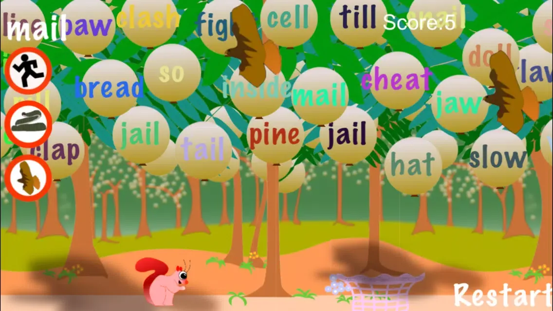 Squirrel Rhyming Words স্ক্রিনশট