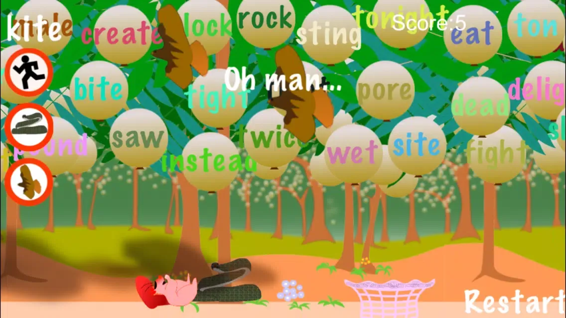 Squirrel Rhyming Words স্ক্রিনশট