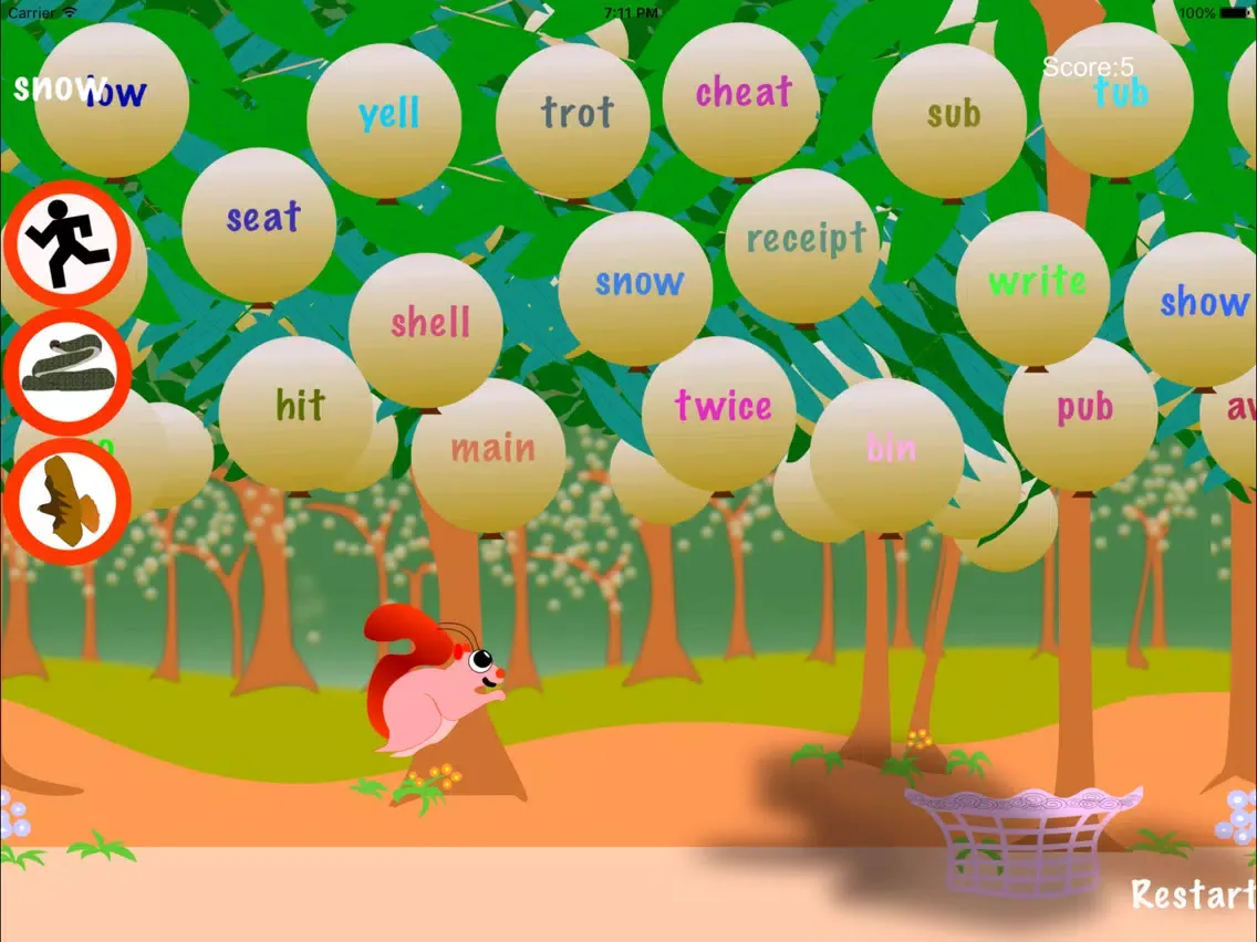 Squirrel Sight Words iPad  سکرین شاٹس