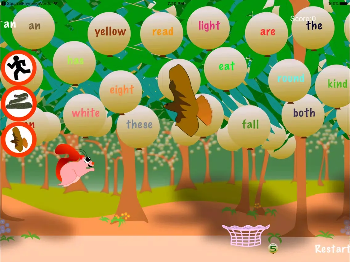 Squirrel Sight Words iPad  سکرین شاٹس