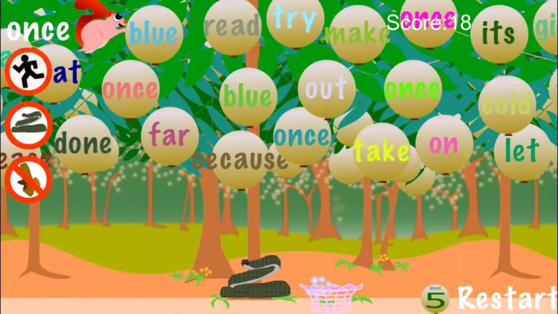 Squirrel Sight Words سکرین شاٹس