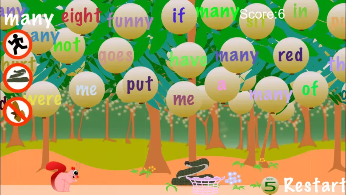 Squirrel Sight Words سکرین شاٹس