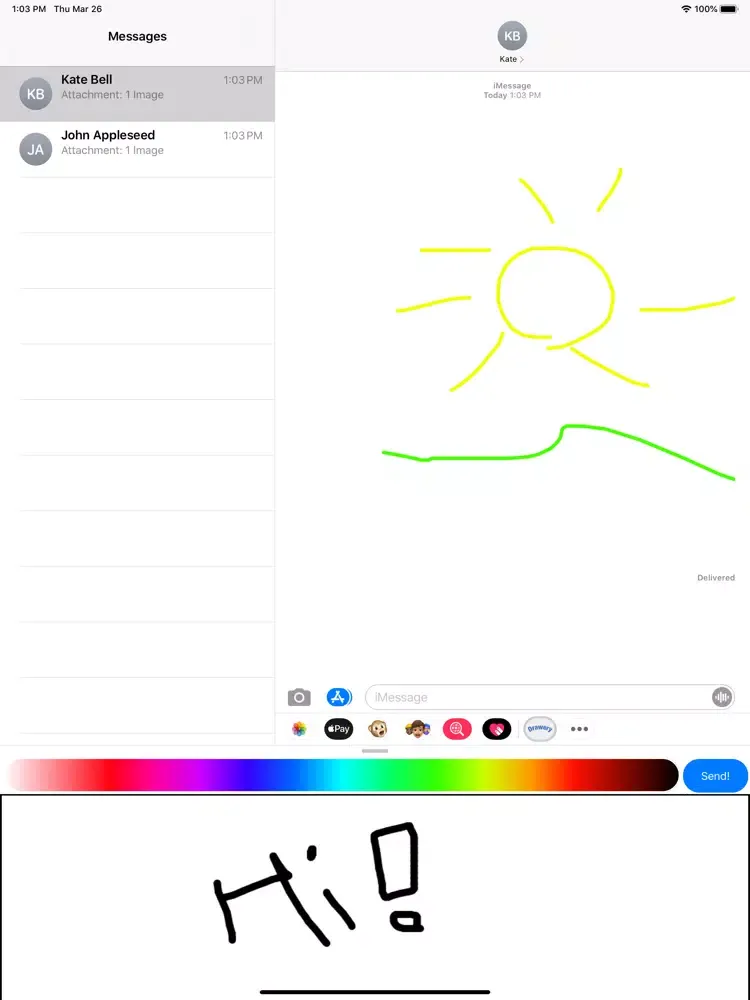 صور Drawery - Send Drawings! iPad