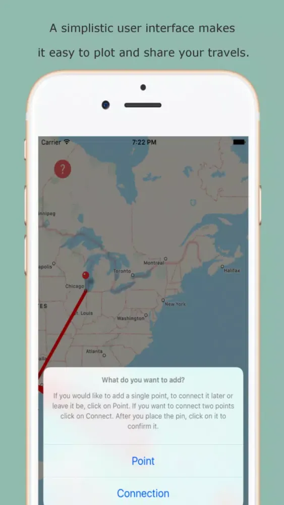 تصاویر Traveli - A Portable Push Pin Map for your Travels