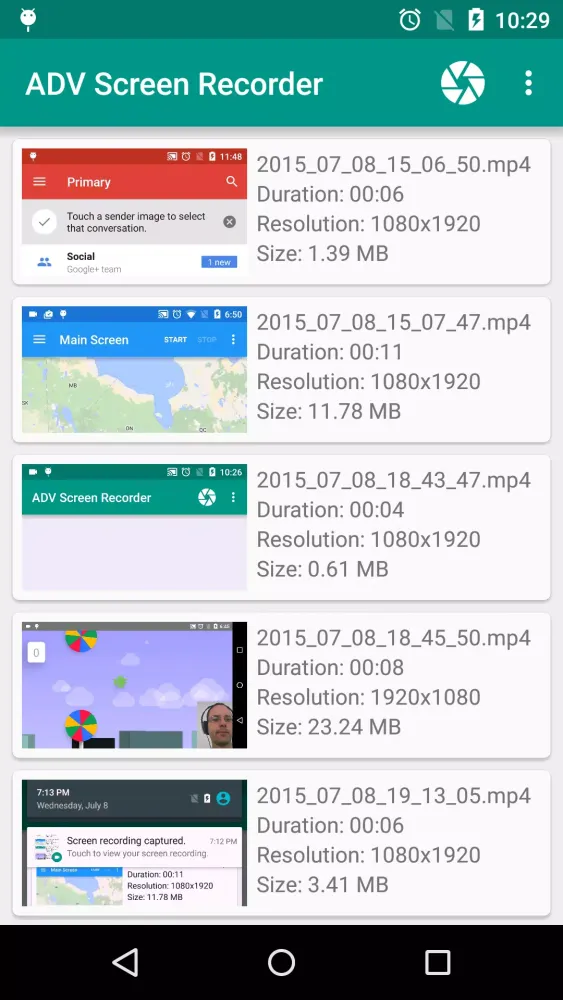 ADV Screen Recorder Screenshots