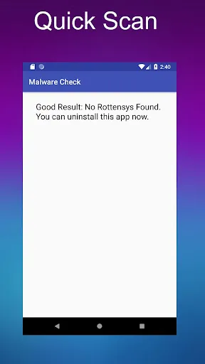 Quick Check for Known Malware Screenshots