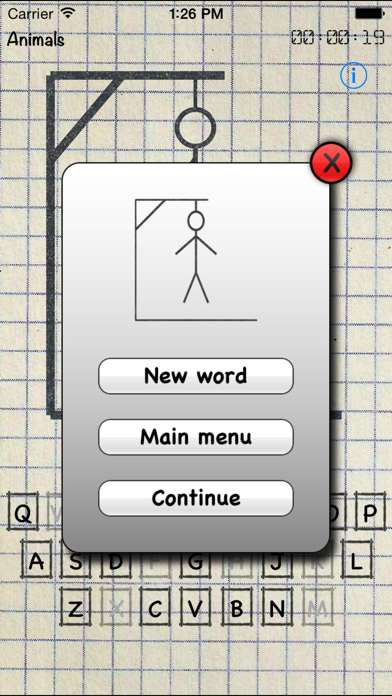 Screenshot di hangman - words game