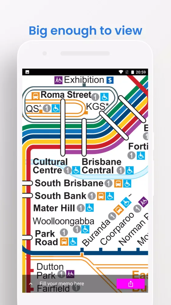 Brisbane Bus Travel Map سکرین شاٹس