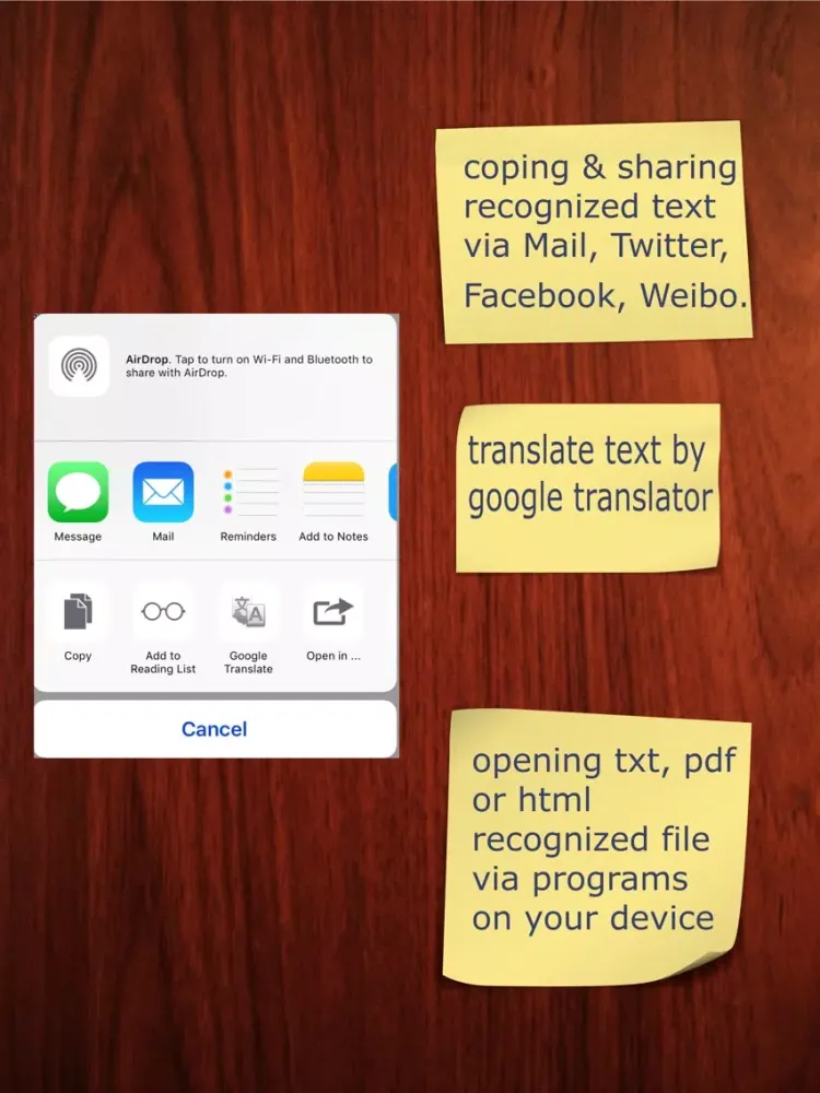 تصاویر Photo OCR - convert image to text documents iPad 