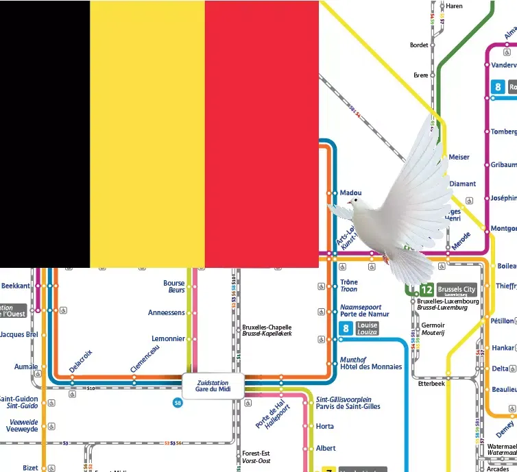 Brussels Metro Bus Map Offline سکرین شاٹس