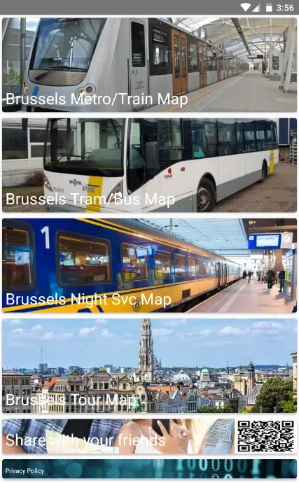 Brussels Metro Bus Map Offline سکرین شاٹس