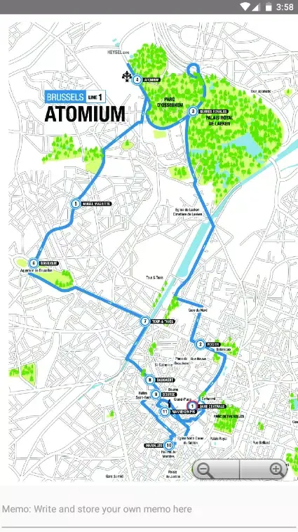 Brussels Metro Bus Map Offline سکرین شاٹس