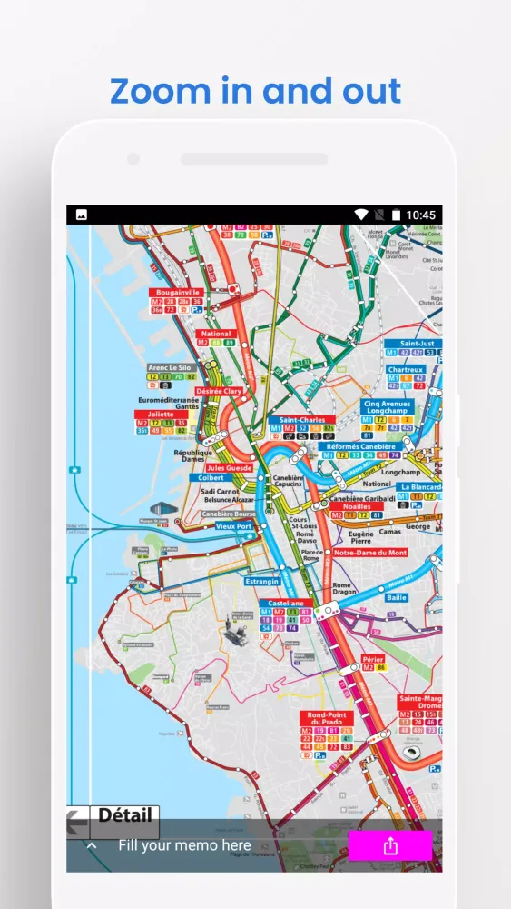 Marseille Bus Metro Tram Guide Screenshots