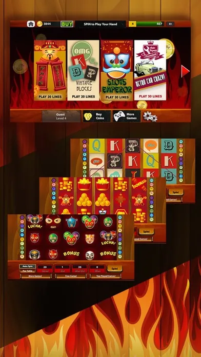 Zrzuty ekranu Flaming Super Hot Slots with Progressive Coins and Fireball - Spinners