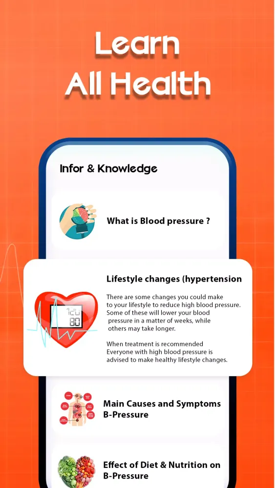 Capturas de pantalla de Blood Pressure