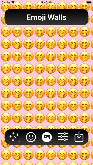 Capturas de tela do Emoji Walls - Wallpaper Maker