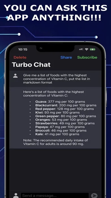 Ảnh chụp màn hình của Turbo Chat Assistant Keyboard