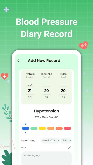 تصاویر Blood Pressure Tracker: BP