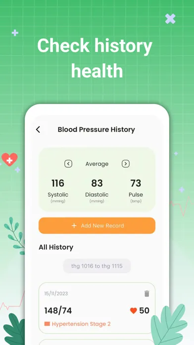 تصاویر Blood Pressure Tracker: BP