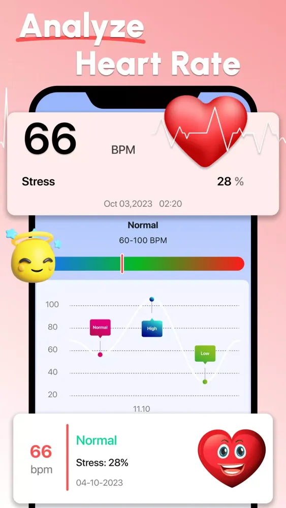 Скриншоты Blood Pressure Heart Rate App