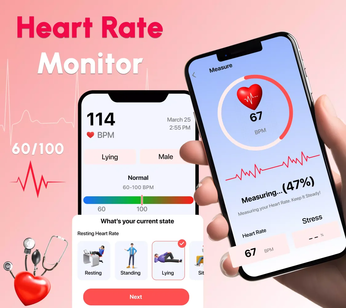 Скриншоты Blood Pressure Heart Rate App
