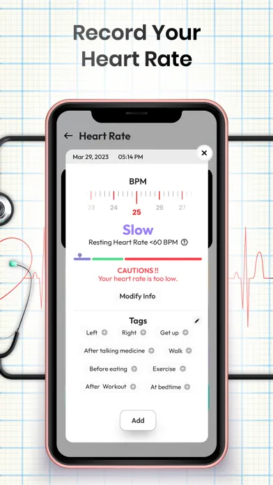 Zrzuty ekranu Blood Pressure: BP Monitor Log