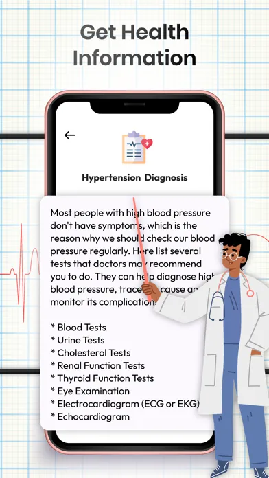 Zrzuty ekranu Blood Pressure: BP Monitor Log