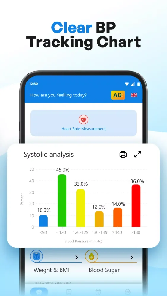 Blood Pressure - Sugar Tracker Screenshots