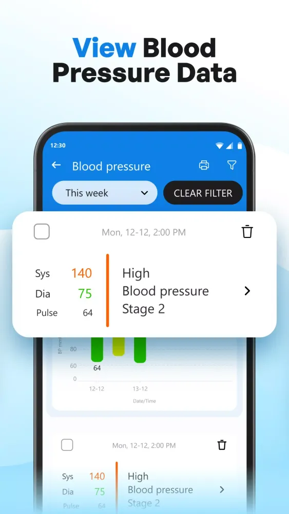 Blood Pressure - Sugar Tracker Screenshots