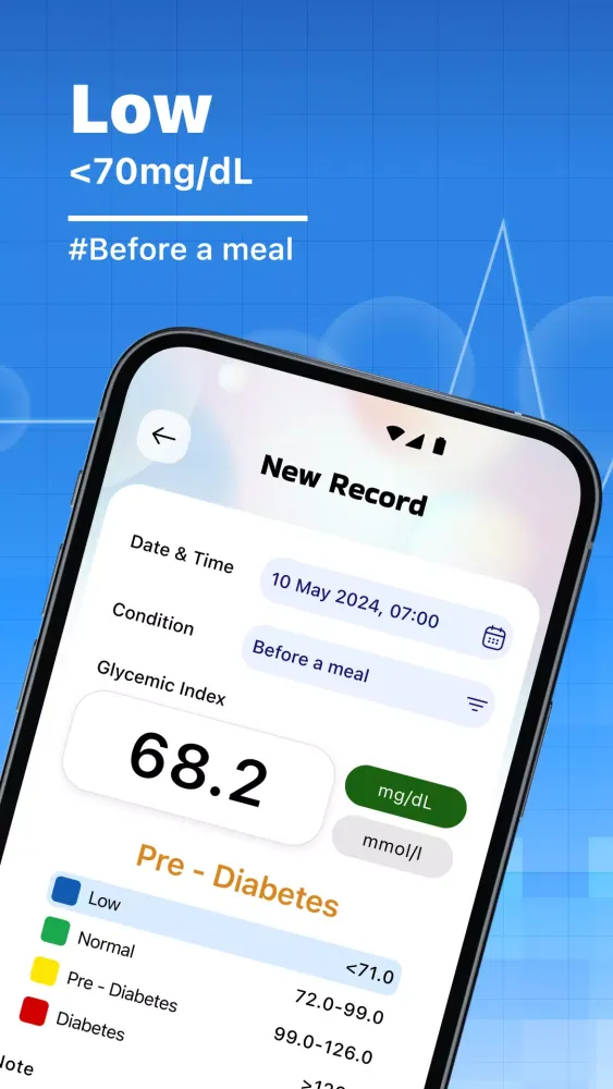 Blood Sugar Tracker - Diabetes Screenshots