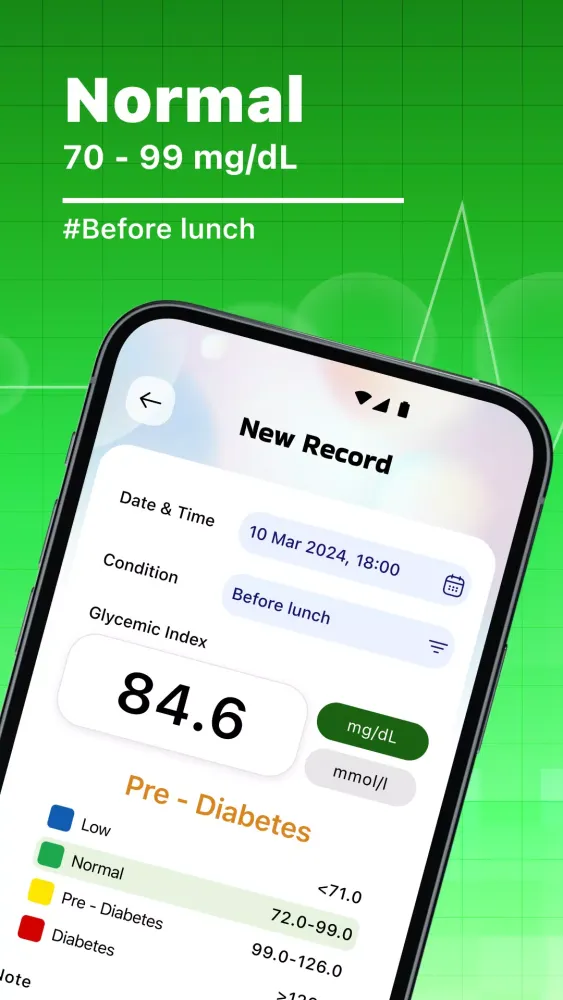 Blood Sugar Tracker - Diabetes Screenshots