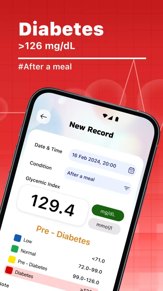 Blood Sugar Tracker - Diabetes Screenshots