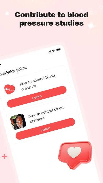 ภาพหน้าจอของ Blood Pressure APP-pulse track