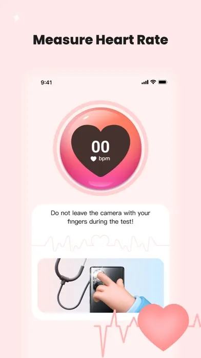 ภาพหน้าจอของ Blood Pressure APP-pulse track