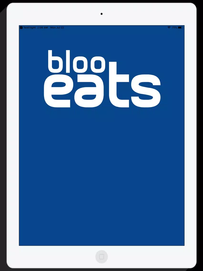 Tangkapan skrin BlooEATS iPad 