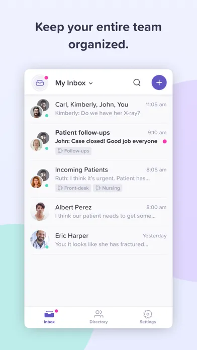 Tangkapan skrin BloomText HIPAA Compliant Chat