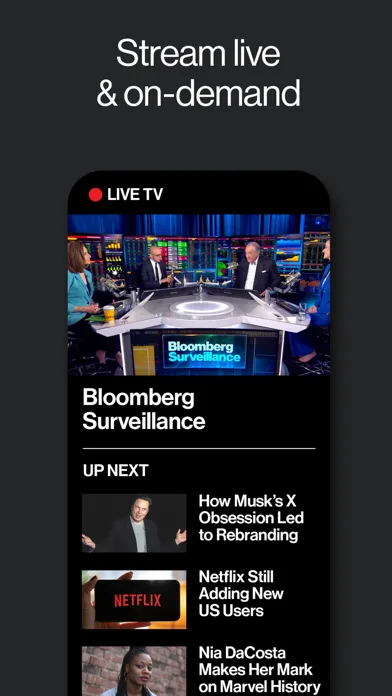 Captures d'écran de Bloomberg: Business News Daily