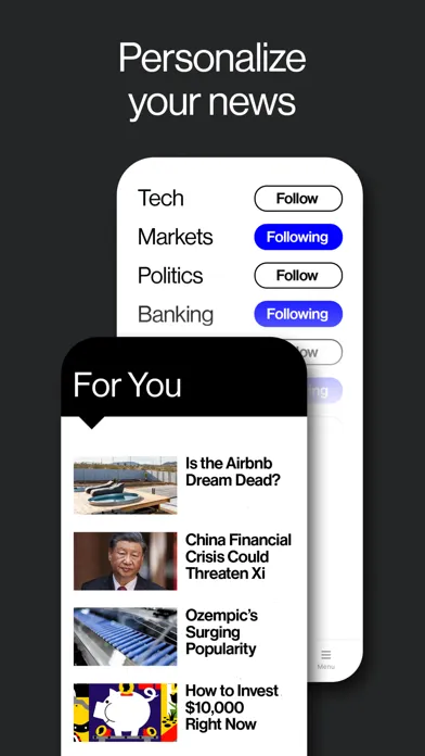 Captures d'écran de Bloomberg: Business News Daily
