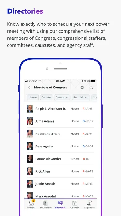 Bloomberg Government Screenshots