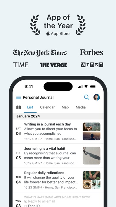 Capturas de pantalla de Day One Journal: Private Diary