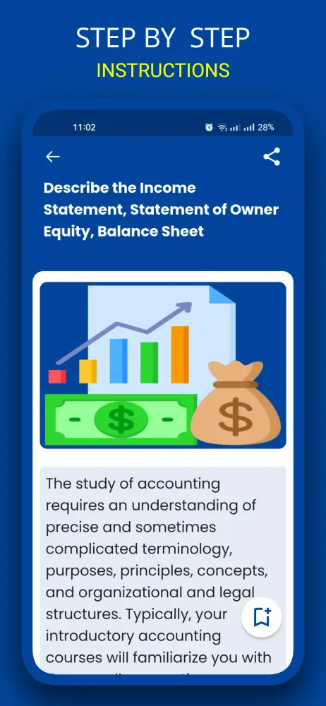 Tangkapan skrin Financial Accounting Principle
