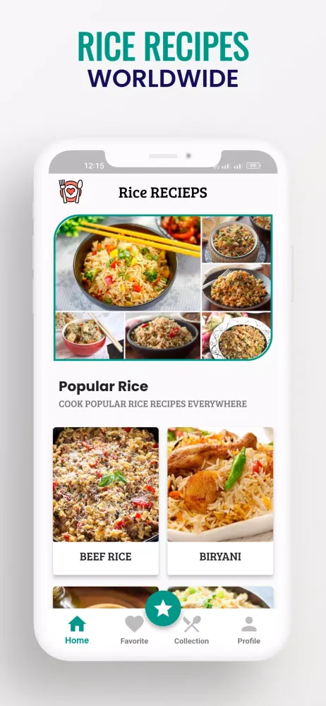 Ảnh chụp màn hình của Rice Recipes : Fried Rice