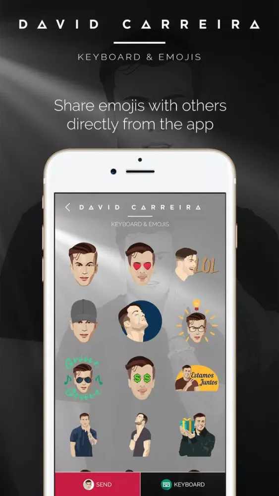 Captures d'écran de DCMOJI by David Carreira