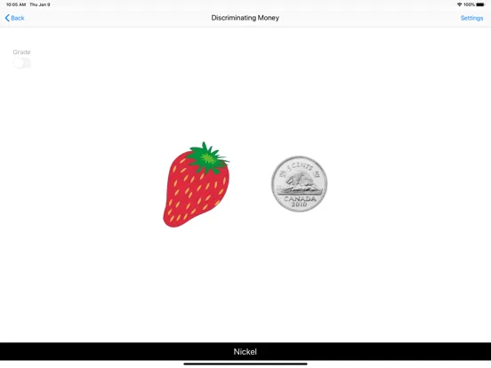 Tangkapan layar Discriminating Money (CAD) iPad 