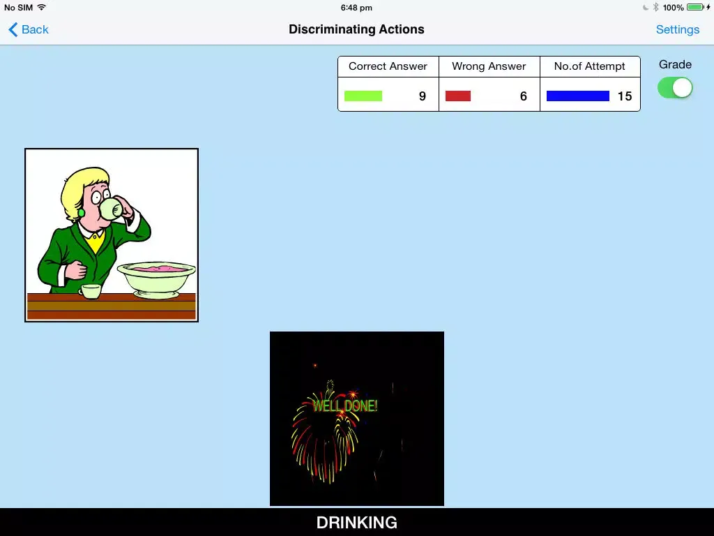 Discriminating Actions iPad  Ekran Görüntüleri